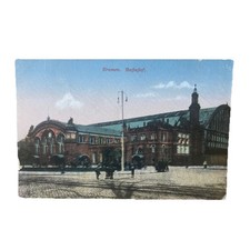 Postkarte AK Bremen Bahnhof