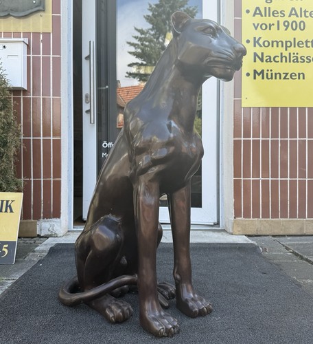 Bronze panther skulptur - panther,