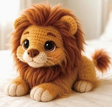 SÜSSES LÖWE KOMPLETTES HÄKELSET - KEIN NÄHEN MONTIEREN - AMIGURUMI BASTELN ANFÄNGER
