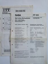 Schaltplan Schaltbild SABA Ultracolor und ITT Ideal Color TV Fernseher (Service)