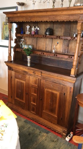Geschirrschrank eiche massiv - geschirrschrank,