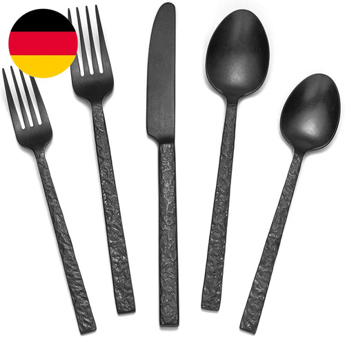 Teiliges besteck schwarz - 30-teiliges,