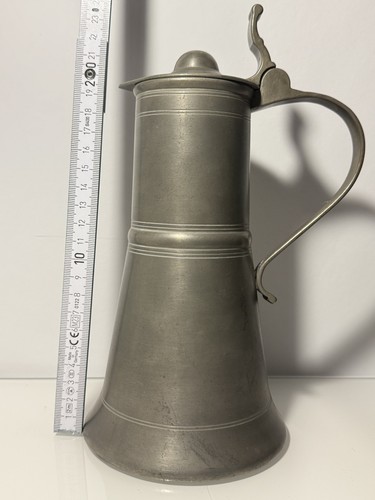 Antike zinnkanne 808 punzen - antike,
