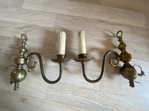 Wandlampe kandelaber messing - kandelaber,