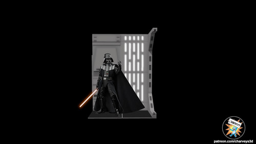 Todesstern hallway diorama - hallway,