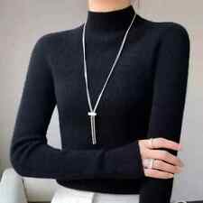 Damen Winter Rollkragenpullover Strickpullover Pullover Herbstmode