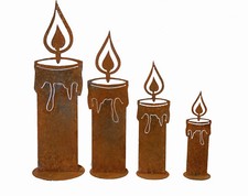 Rost Kerze Edelrost Garten