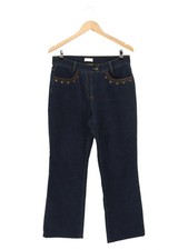 BONITA Damen Jeans Straight Leg Gr. 40 L Blau Casual Stretch Denim