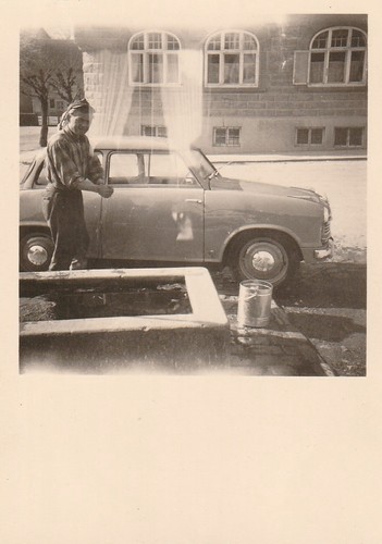 Vintage foto mann neben - neben, lloyd