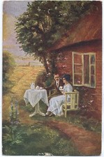 20020642 - Gemaelde, M. Schartner, -im Lenz der Liebe- um 1910/20