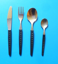 4 Teile DDR Besteck schwarze