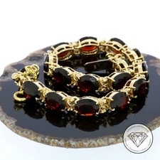SONDERAKTION WERT 1.970,- Granat Edelstein Armband 585 Gold 14k 14 KT XXYY