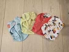 4x Stoffwindel-Überhosen – TushMate, bumGenius Flip, Rumparooz & Handmade im Set