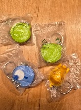 Tupperware 4 Schlüsselanhänger z.B. Messerschleifer,Salatschleuder,... - NEU OVP