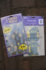 2er set deckenhänger motiv totenkopf Grabstein skull deko halloween party