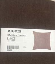 IKEA VIGDIS Kissenbezug Braun