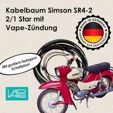 ✅ Kabelbaum Simson SR4-2 Star | Made in Germany 🇩🇪 Für VAPE-Zündung