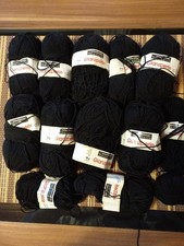 400gr Schachenmayr nomotto Glanzperle Wolle schwarz Polyacryl 