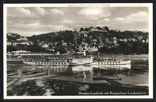 Dresden loschwitz dampfer - ak,