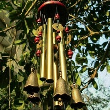 Windspiel 4 Klangröhren Natur