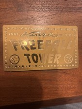  Fahrchip Ehrenkarte Freefall Tower Kinzler Kirmes 