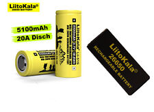1x 26650 Lii-51S 5100mAh 3,7V