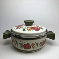 vintage Schramberg TIROL Baumann kleiner Kochtopf Topf Emaille 