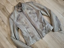 Patago Lederjacke Gr. 44 Damen blau/grau