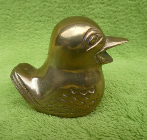 Alte kleine messing ente - alte,