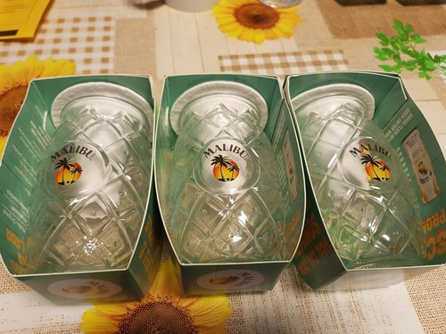 Malibu gläser neu - 3×malibu,