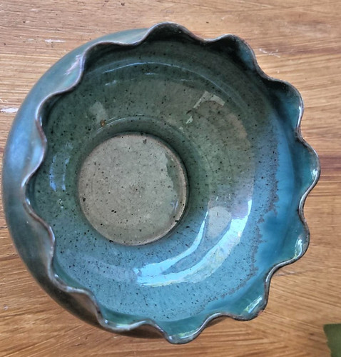 Gesteck schale blau - gesteck,