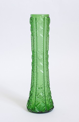 Glas vase grün schlank - glas,