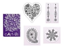 3 - 6 Mini Silikon Stempel Ornamente Clear Stamps Cart us 3121