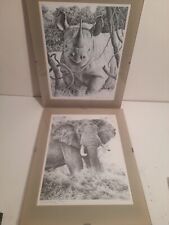 Afrikanische Tierwelt Litho