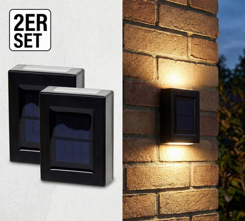 2er set solar wandleuchte - 2er,