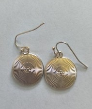 NEU Ohrringe Modeschmuck Rosefarben Sonne