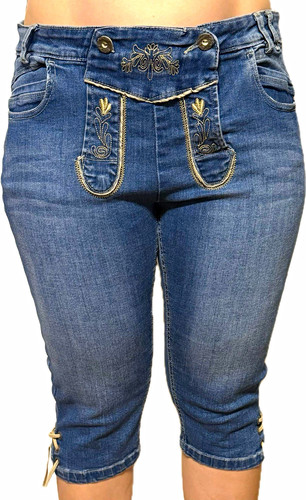 Damen jeanstrachtenhose 4 - damen, 3/4
