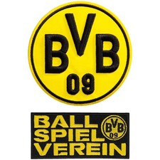 Aufnäher BVB Borussia Dortmund Fahne 100% Stadion Emma Ballspielverein Stolz 3D