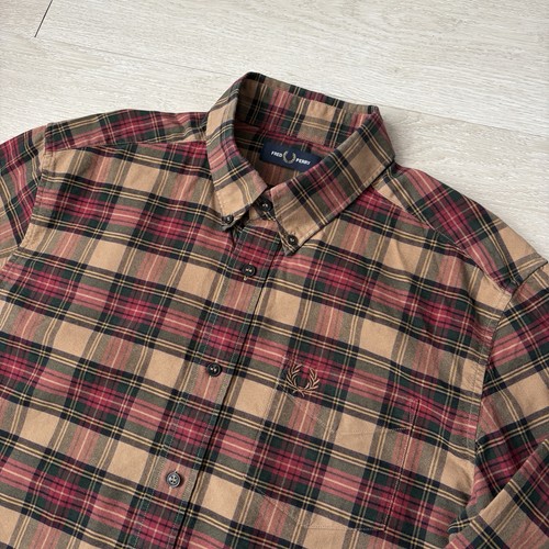 Fred perry langarm - perry, karohemd