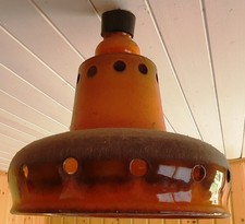 Lampe aus den 70igern, orange, Hängeleuchte, TOP!