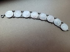 Münzkette mit acht  1/2 Mark-Münzen aus 900er Silber