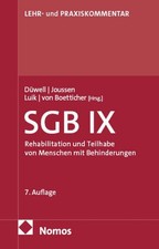 Franz Josef Düwell Sozialgesetzbuch IX: SGB IX