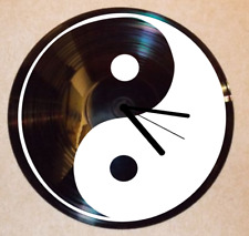 Ying und Yang Wanduhr Schallplattenuhr Schallplatte Wanduhr Vinyl 
