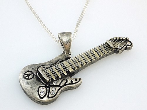 Silberkette 925 mit gitarren - 925,