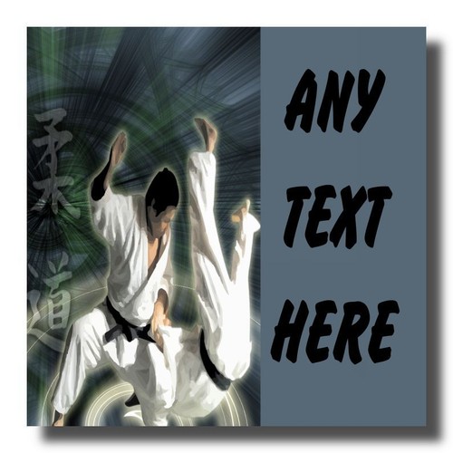Blau judo personalisierte - blau,