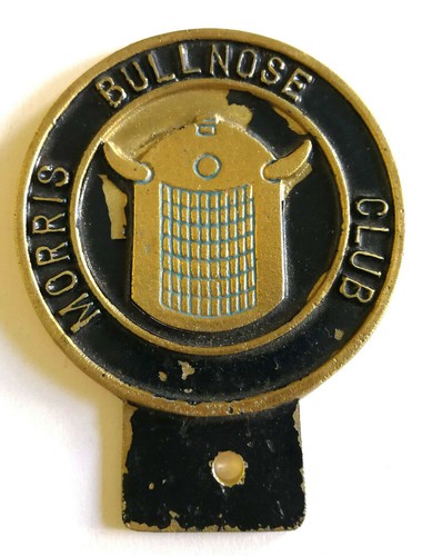 Plakette morris bullnose club - morris,