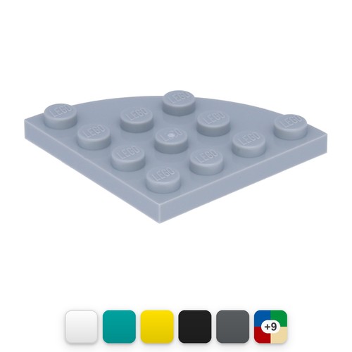 10x lego rundplatte ecke - ecke, 4