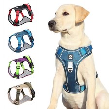 DE Hundegeschirr Brustgeschirr Reflektierend Sicherheits Anti Zug Geschirr S-XL