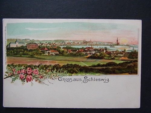 Litho gruss aus schleswig - gruss,