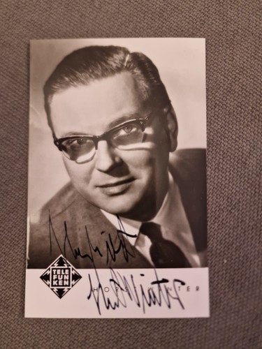 Horst winter autogramm - autogramm, auf